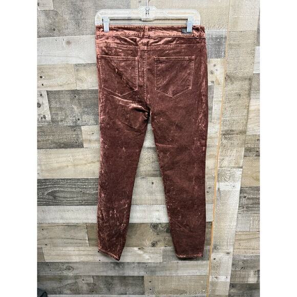 NWOT Paige Ultra Skinny Velvet in Dark Currant Size 28 - Picture 3 of 5
